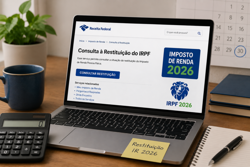 Consulta da restituição do IR 2026 na Receita Federal