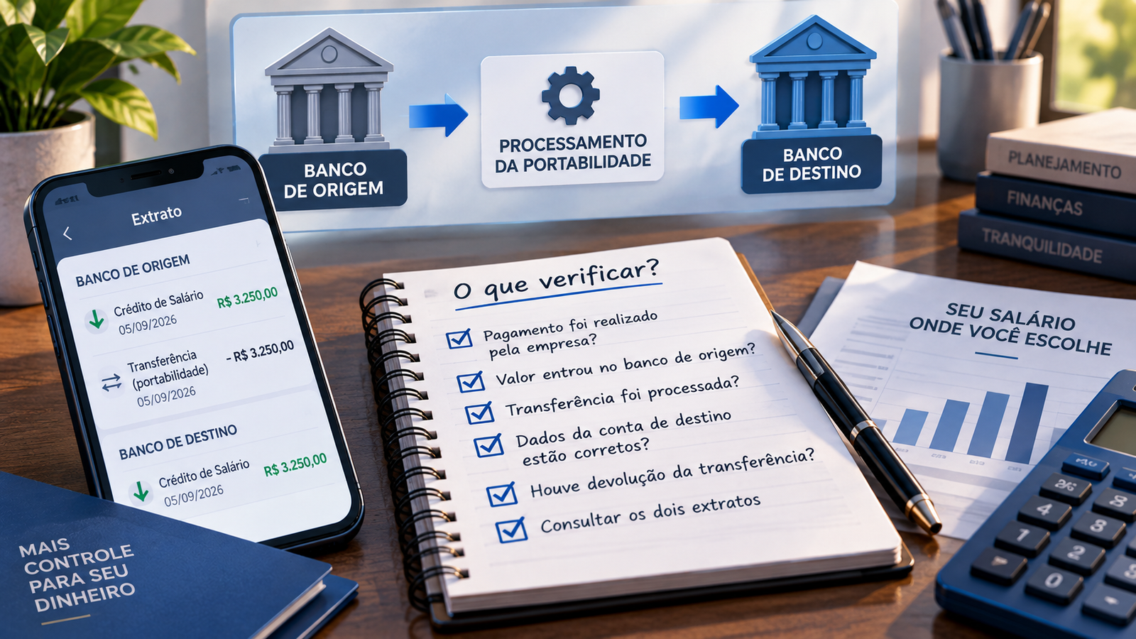Portabilidade de salário aprovada para transferência entre bancos