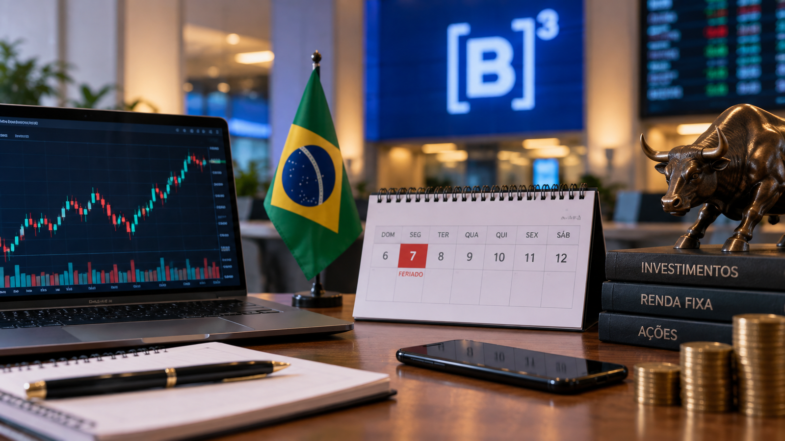 B3 no feriado de 7 de setembro
