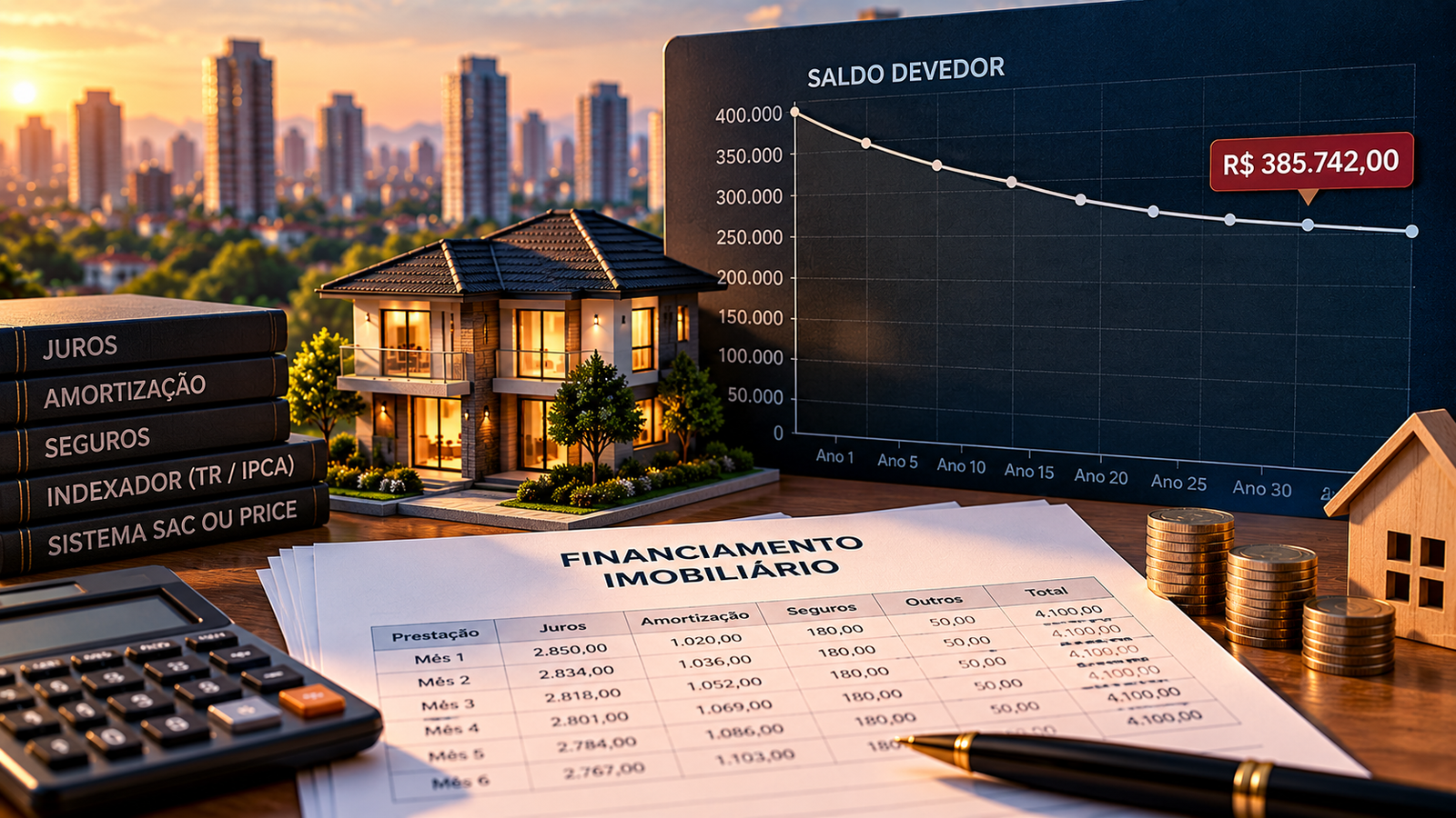 Saldo devedor do financiamento imobiliário não diminui mesmo após o pagamento das parcelas